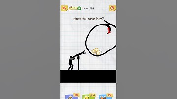 Draw 2 save || Level 218 - #shorts #draw2save #drawing #gameplay #androidgames #iosgames
