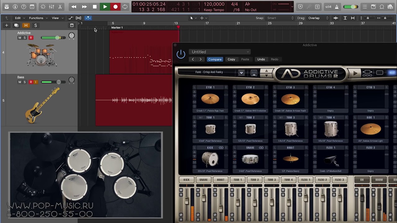 Электронная установка ROLAND TD 1DMK для игры с карданом