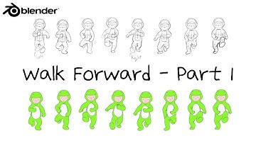 Animation for Beginners | Walk Forward (Part 1) #blender #animation #tutorial