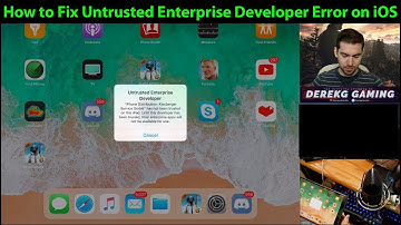 How to Fix UNTRUSTED ENTERPRISE DEVELOPER Error on iOS Devices (PUBG Mobile BETA) | DerekG