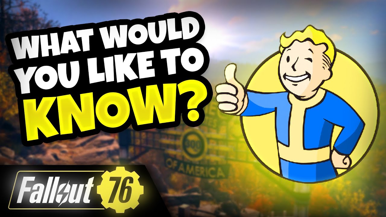 Quick Question?? - Fallout 76 - YouTube