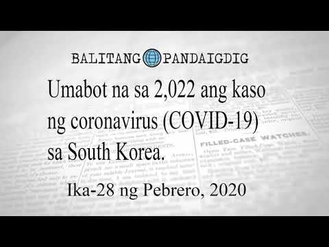 Umabot na sa 2,022 ang kaso ng coronavirus sa South Korea.