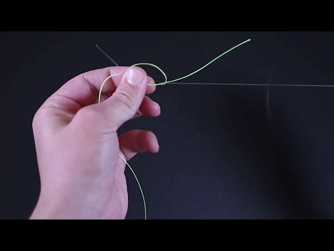 How to tie a fluorocarbon leader to braid with the surgeons knot