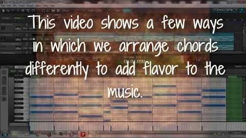 Songwriting in Mixcraft - making chords more interesting