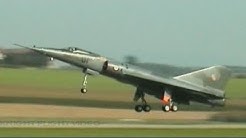 LAST TAKE OFF OF A DASSAULT MIRAGE IV SUPER SONIC BOMBER AT PAYERNE SWITZERLAND 2004