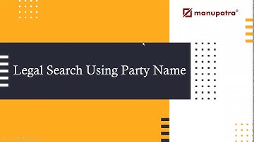 Legal Search Using Party Name