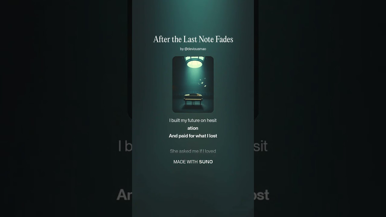 After the Last Note Fades - (Influenced by Anime's Your lie in April, White Album 2, Golden Time.)