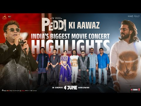 #PeddiKiAawaz - India's Biggest Movie Concert was a sensational success 💥💥 | Ram Charan | A R Rahman