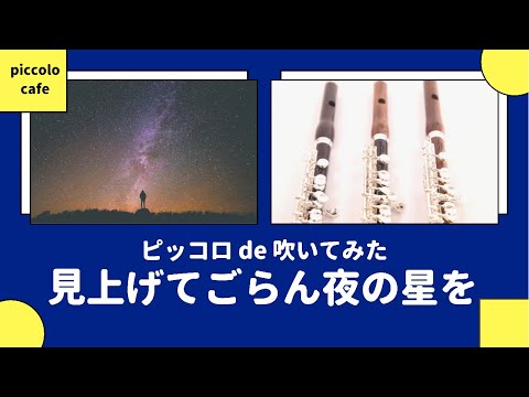 【ピッコロ】見上げてごらん夜の星を【演奏してみた】２重奏