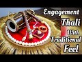 Engagement thali decoration | Engagement ring tray decoration | Engagement thali | Kuchi Love