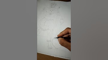 Complete tutorial (Hanuman ji)🔥 #sketch  #realistic  #hanumanji #shorts #viral #jayshreeram
