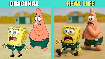 Use Squid Game Trick Fail | SpongeBob Original vs Real life | SpongeBob Animation