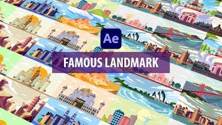 Famous Landmark Animation AFTER EFFECTS Template Videohive 32862737