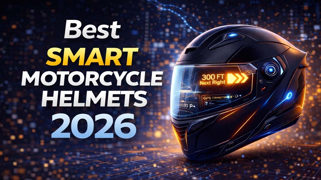 5 лучших «умных» мотоциклетных шлемов 2026 года | Безопасность и футуристические технологии