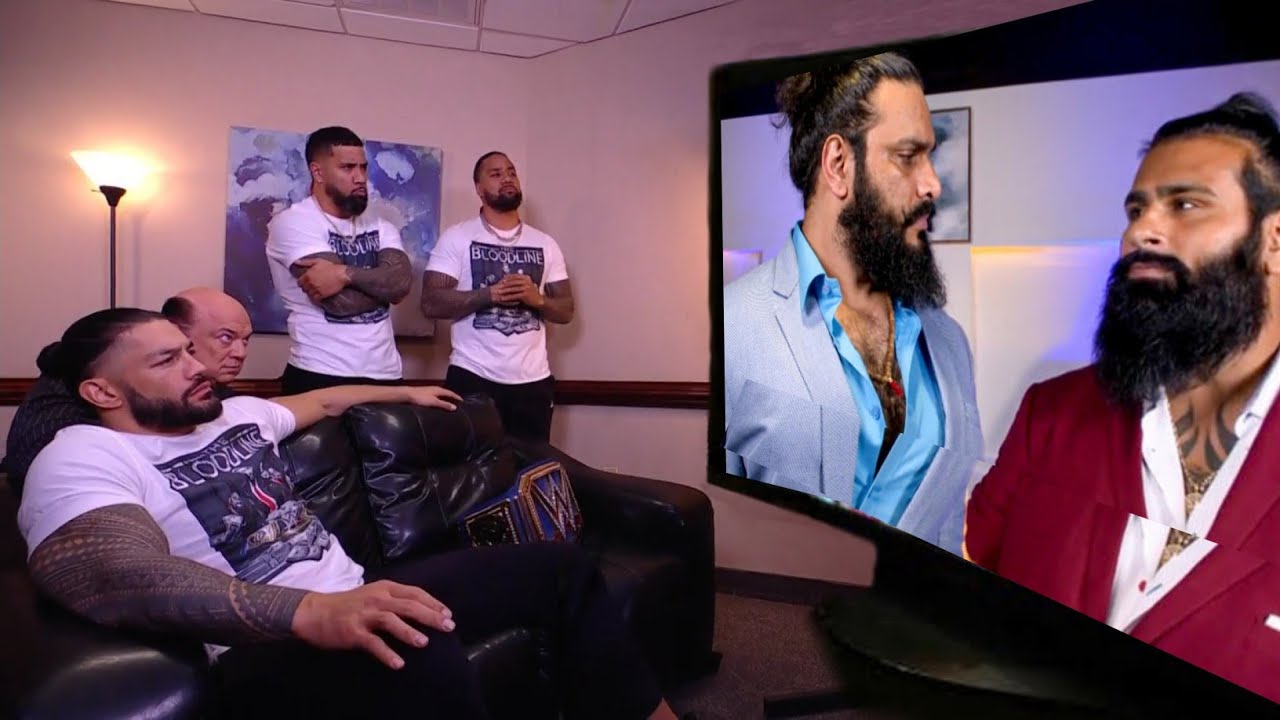 Veer Mahaan Sanga VS The Bloodline Roman Reigns WWE Smackdown 2022 