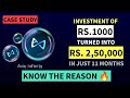 How 1000 turned into 2,50,000 in just 11 months | Case Study | Know the Reason