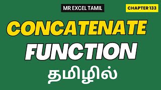 Excel Uncovered Chapter 133: CONCATENATE function in Excel in Tamil