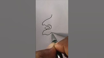 Eén lijn kunst #shorts