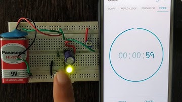 1 min Timer using 555 TIMER IC ~approx 59 sec ~