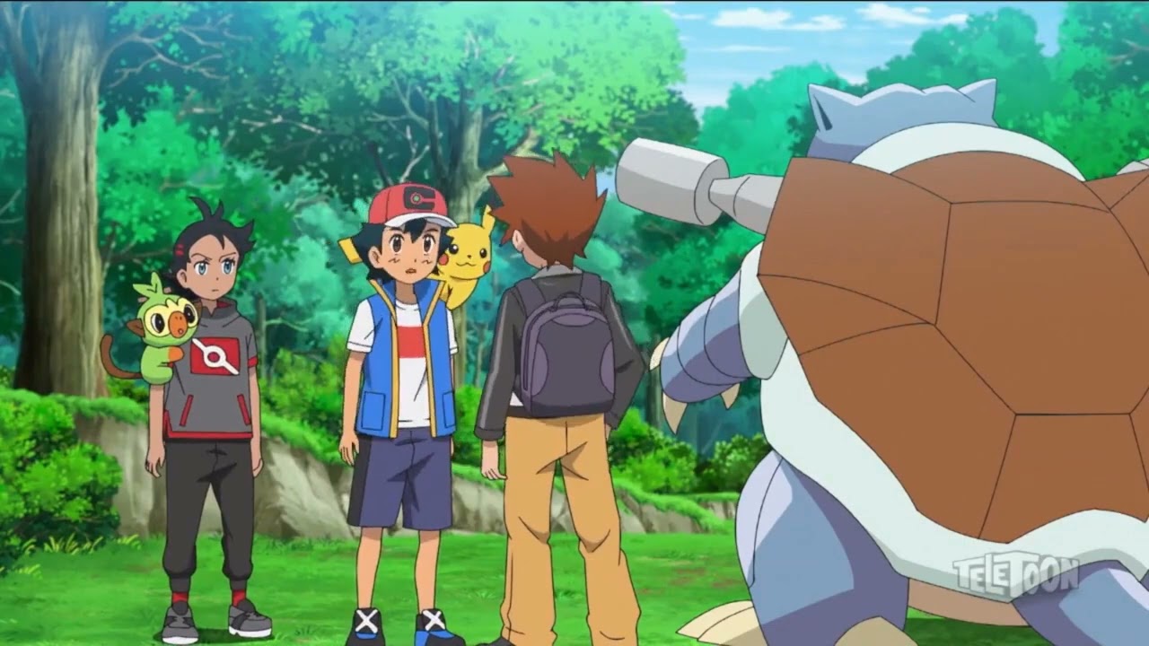 Gary returns his Blastoise back in its Poké Ball..wmv