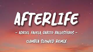Adriel Favela, Gabito Ballesteros - AFTERLIFE (Letra) | Cumbia Slowed Remix
