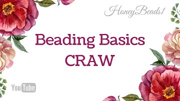 Beading Basics CRAW ( Cubic Right Angle Weave ) by HoneyBeads1 #Beading #Basics #Craw