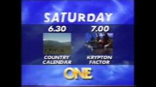 Saturday TV One Line Up 1990