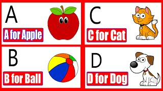 Learn A For Apple, B For Ball, C For Cat | Phonics Song With Words for Children 2020