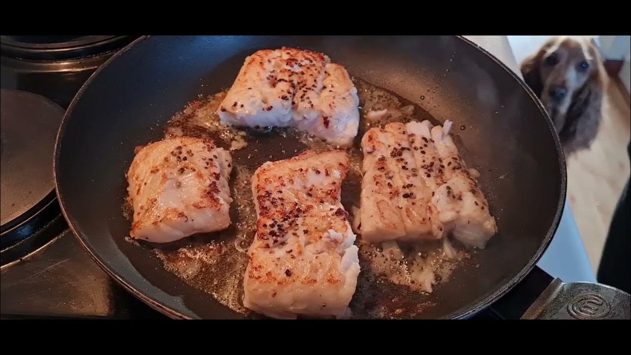 Delicious Hake fried in butter with lemon and capers YouTube