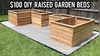How To Build Cheap DIY Cedar Raised Bed Garden Boxes