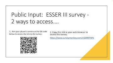 ARP ESSER III Quarterly Review - Community Input