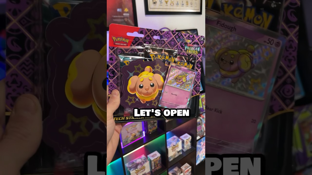 Opening Paldean Fates 3-Pack Sticker Collection! 