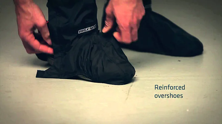 The Bikesuit. One Piece Bicycle Rainsuit - One piece, total protection.