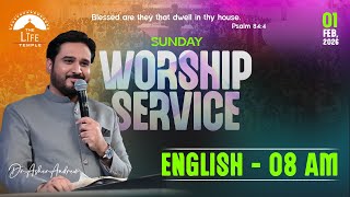 #SundayService English Worship Service live 01-02-2026 || Dr Asher Andrew || The Life Temple