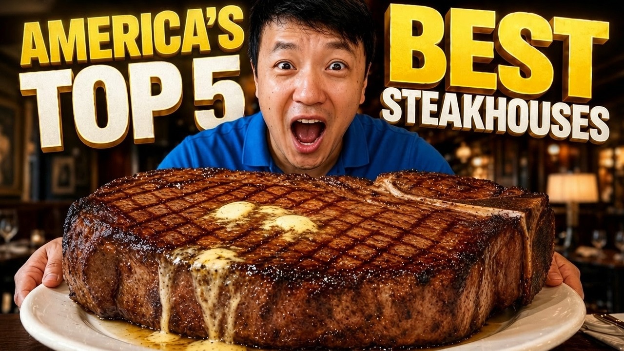 Top 5 BEST STEAKHOUSES in America | #1 is in a TINY Texas Town!
