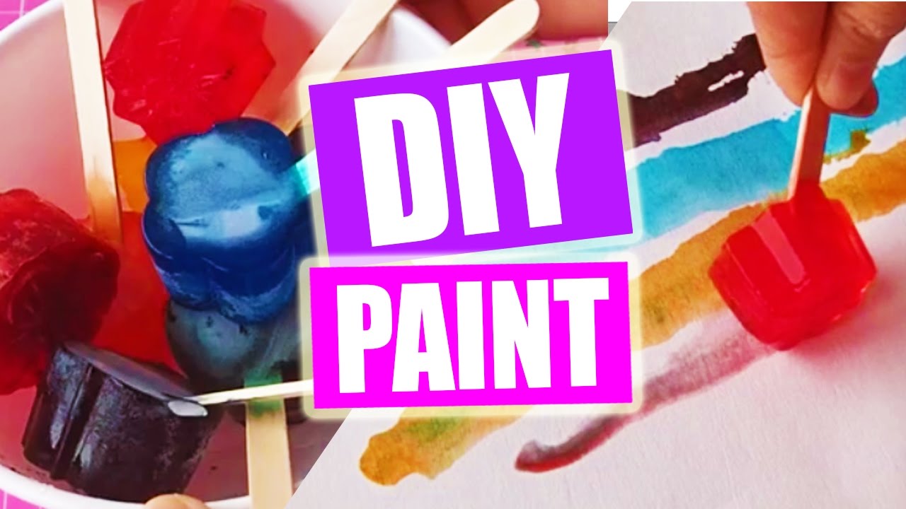 How To Make Popsicle Paint! DIY Paint by Bum Bum Surprise Toys