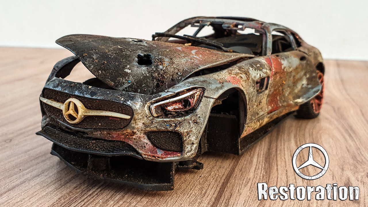 Destroyed Mercedes Benz Amg Gt Incredible Restoration Youtube