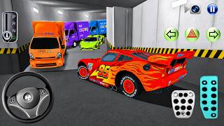 New McQueen Bugatti car Stuck in Parking Garage - 3D Driving Class - Car Game 3D Driving Class 2026