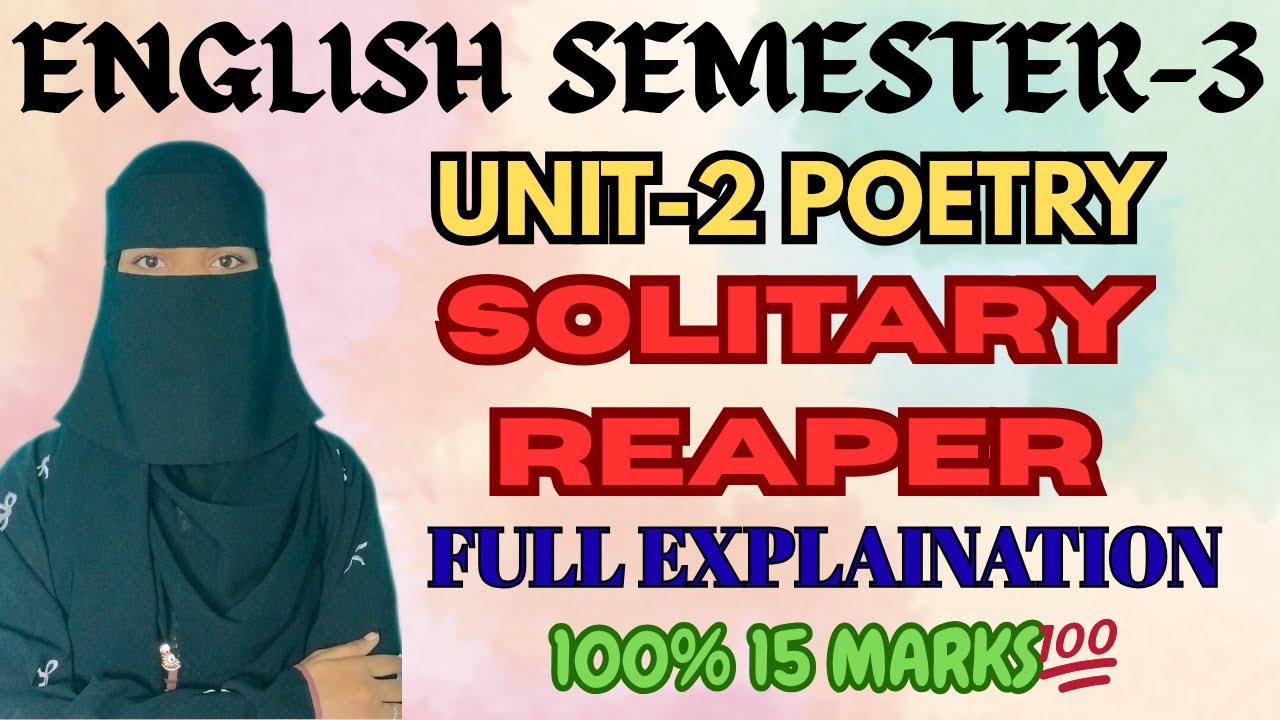 Объяснение стихотворения «Одинокий жнец» | Объяснение стихотворения, 3 семестр, раздел 2 английск...