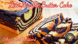 HOW TO MAKE KETO MARBLE BUTTER CAKE | SHORT CUT METHOD | SUPER EASY | NO TOOLS | MOIST | DELICIOUS How To Make Keto Butter Cake Almond Coconut Short Cut Method Super Easy No Tools Moist