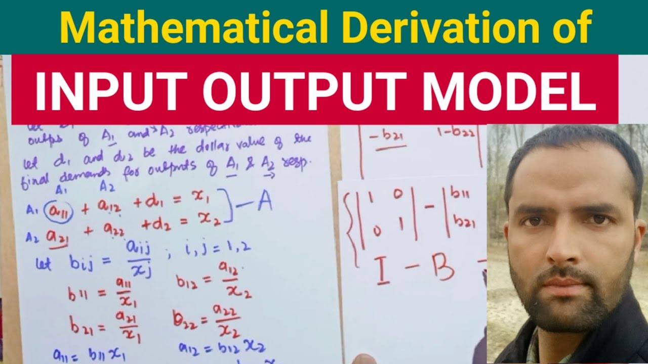 Input output model Mathematical derivation. #Net_Economics #GATE ...