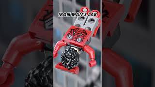 Building Iron Man’s Lab Just to Fight Loki! 🤯💥 #shorts #stopmotion #lego #ironman #avengers #marvel