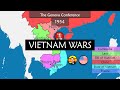 The Vietnam Wars - Summary on a Map