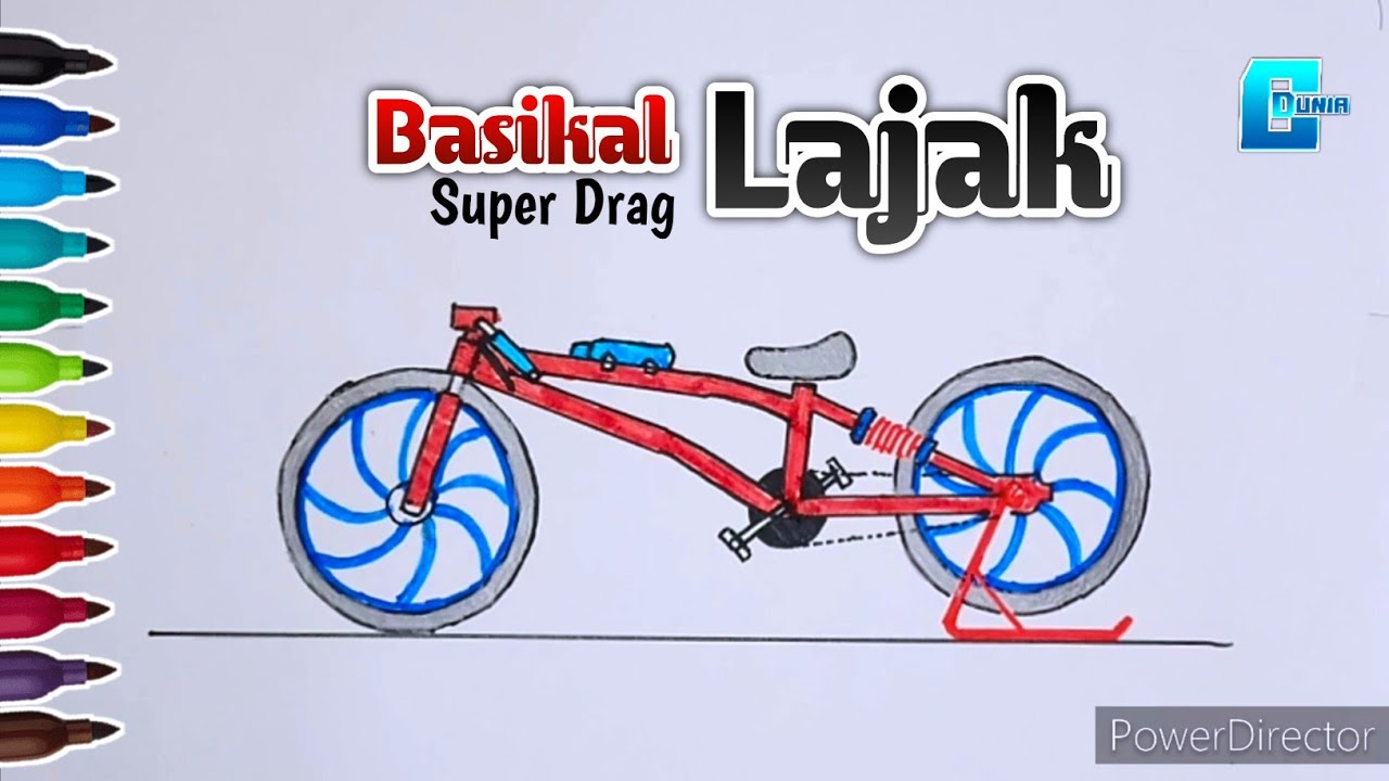 CARA LUKIS BASIKAL LAJAK || SEPEDA LAJAK - YouTube