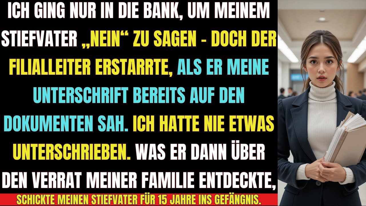 Sie ging nur in die Bank, um „Nein“ zu sagen –doch was der Manager entdeckte, zerstörte ihre Familie