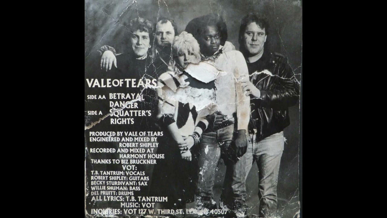 Vale of Tears - Betrayal - 1986 Lexington KY post punk