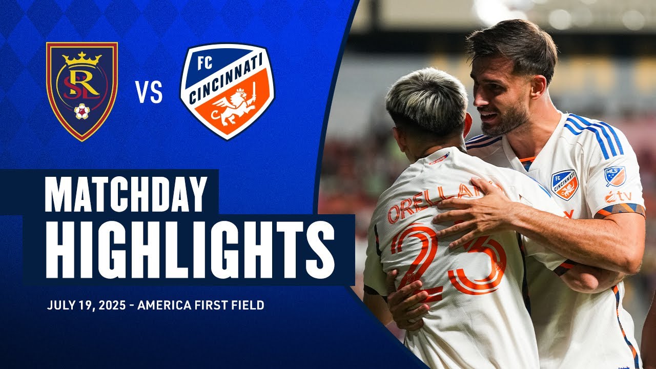 HIGHLIGHTS: FC Cincinnati vs Real Salt Lake | July 19, 2025 - YouTube