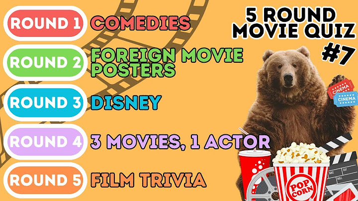 The 5 Round Movie Quiz | Comedies, Foreign Movie Posters, Disney, 3 Movies 1 Actor & Trivia (7)