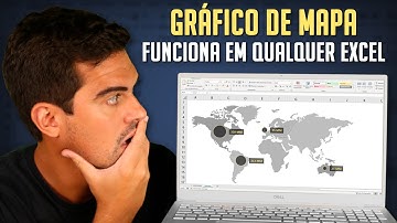 Gráfico de Mapa Simples e Fácil no Excel - [Funciona em Qualquer Versão]