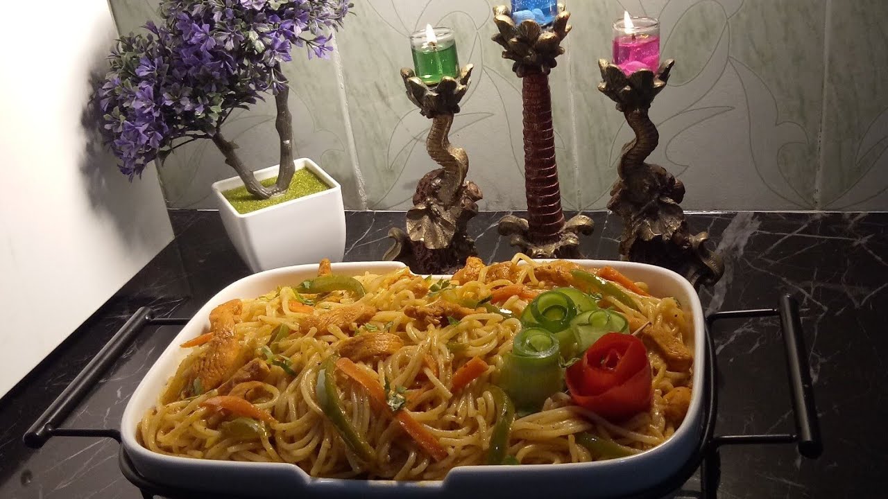Chicken Spaghettichicken pastachicken Noodlesimple and easy recipe